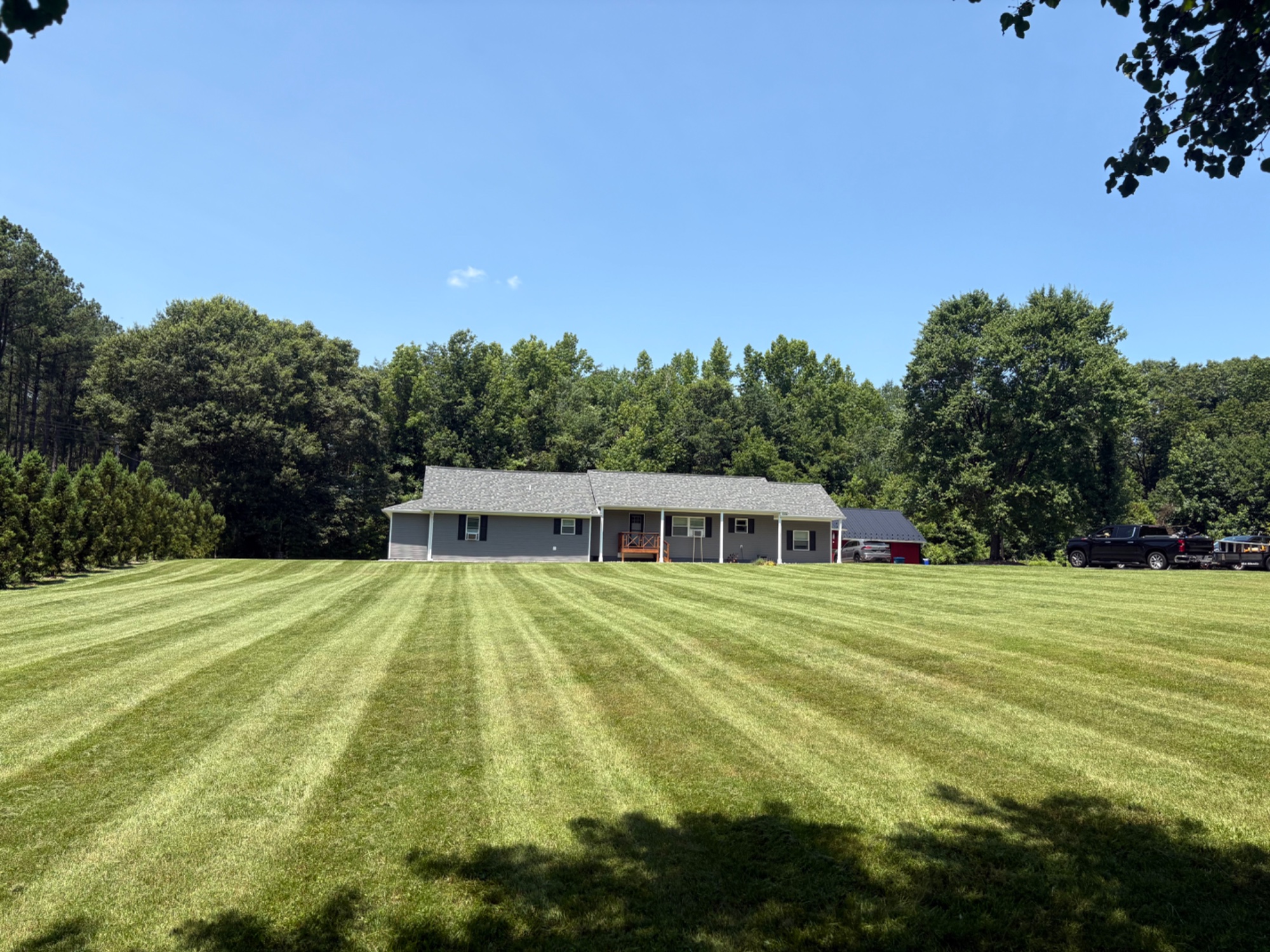 Regular lawn service (cut, trimming, edging, and blowing)