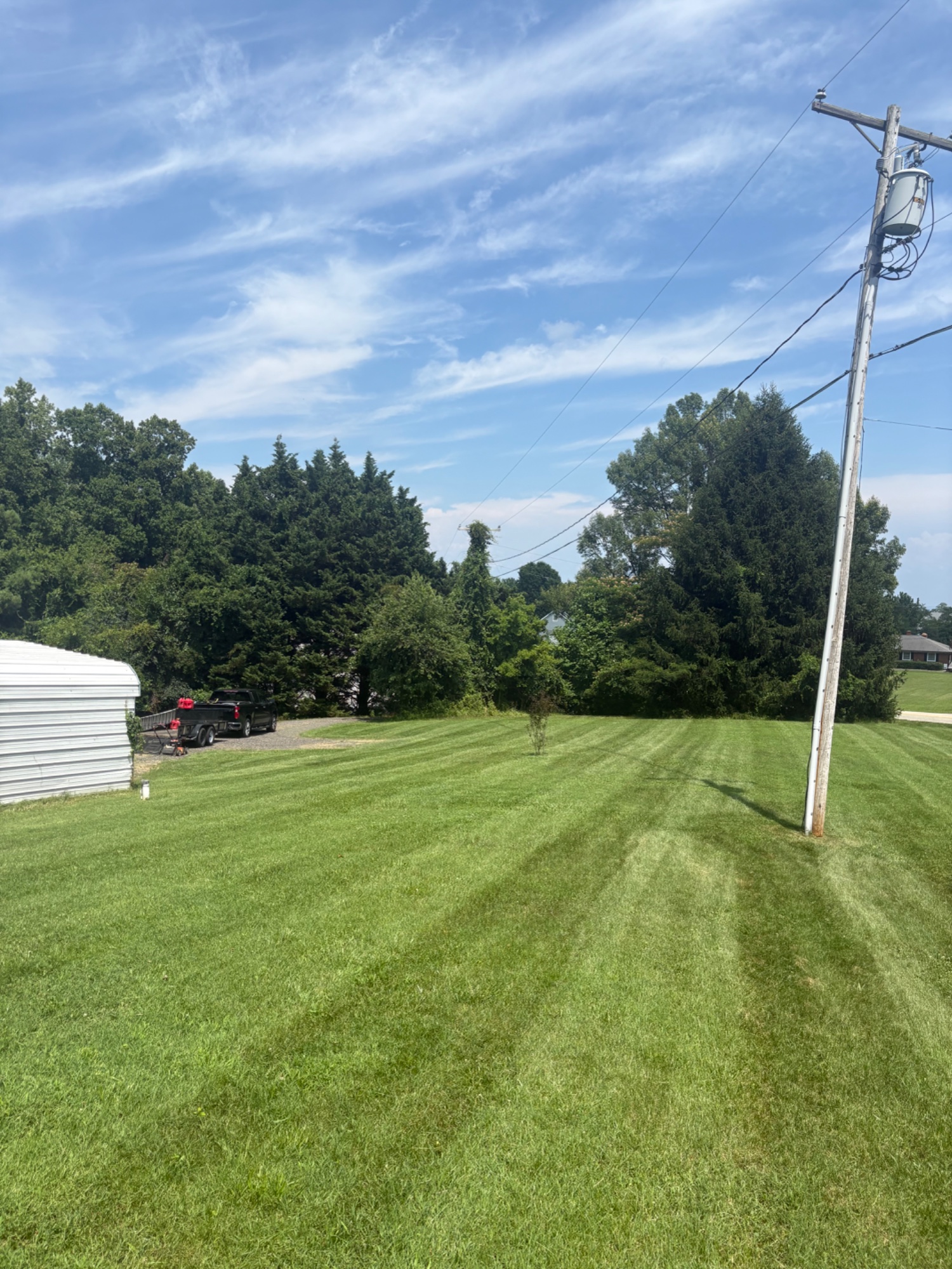 Regular lawn service (cut, trimming, edging, and blowing)