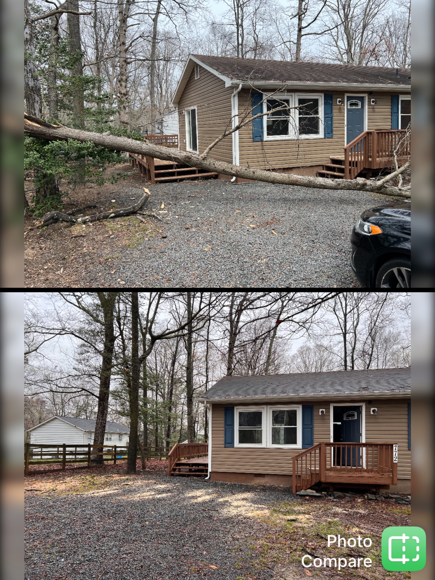 Storm damage clean up